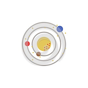 Solar system colored icon. Element of space illustration. Signs and symbols icon can be used for web, logo, mobile app, UI, UX