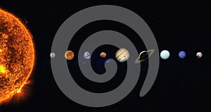 Solar system. Elements of this image furnished by NASA