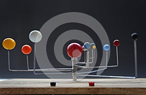 Solar System Model, selective focus.