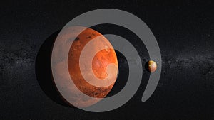 Solar System - Mars. Science background