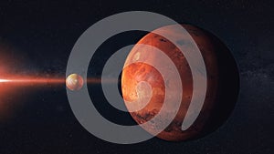 Solar System - Mars. Science background