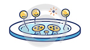 Solar System Planets Orbit Vector Illustration, vector design Generative AI