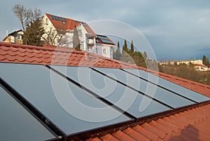 Solar system on the roof