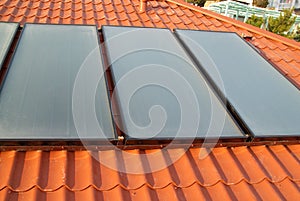 Solar system on the roof