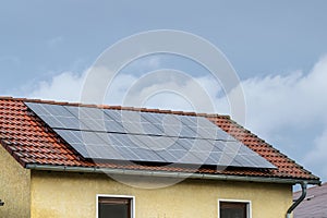 Solar system on the roof