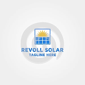 Solar Vector Logo design template