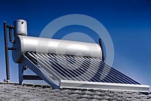 Solar Water Heater - Evacuated Glass Tubes photo