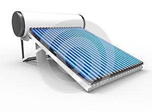 Solar water heater illustration