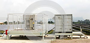 Solarfarm Inverter Cabinet and Transformer Yard