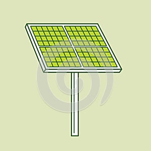 Solarpanel. Vector illustration decorative design