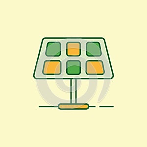 Solarpanel. Vector illustration decorative design