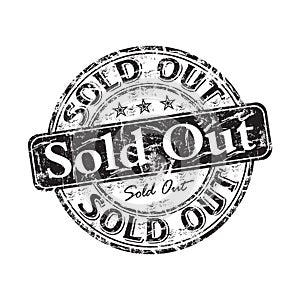 Sold out rubber stamp