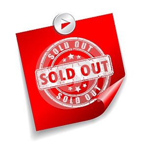 Sold out sticker