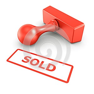 Sold stamp