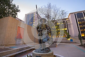 Soldado de cuera monument, Tucson, AZ, USA photo