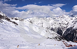 Solden ski resort in Austrian Alps