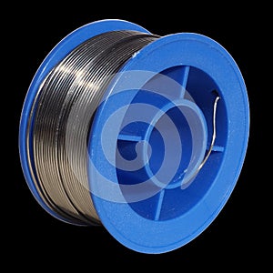 Solder wire spool over black