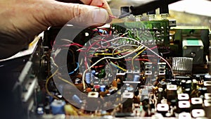 Soldering Electronics on Circuit Board