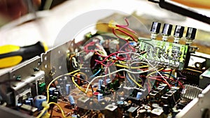 Soldering Electronics on Circuit Board