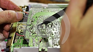 Soldering Electronics on Circuit Board