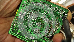 Soldering Electronics on Circuit Board