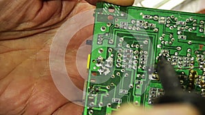 Soldering Electronics on Circuit Board