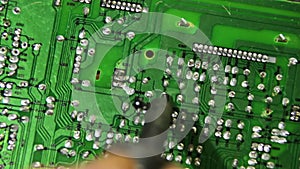 Soldering Electronics on Circuit Board