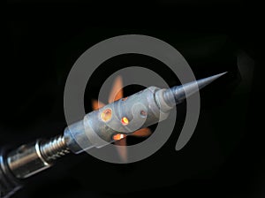 Soldering iron gas