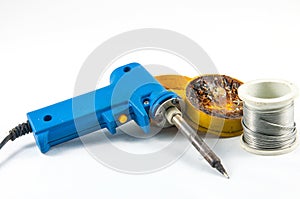 Soldering iron soldering.