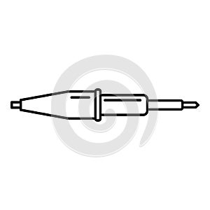 Soldering lab icon, outline style