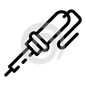 Soldering transistor icon, outline style