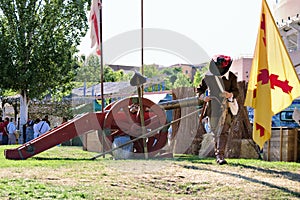 Soldier of artillery of photo