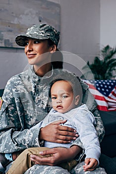 Soldier with baby
