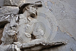 Soldier with broken bayonet