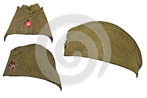 Soldier cap of russian army in the time of communism