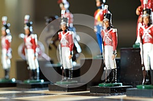 Soldier chess pieces