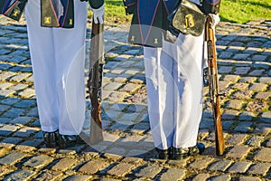 Soldier Guards, Oribe Marine Museum, Montevideo, Uruguay photo