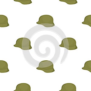 Soldier helmet military icon cartoon. Single weapon icon from the big ammunition, arms set.