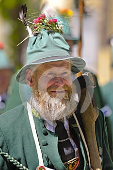 Soldier in historical uniform