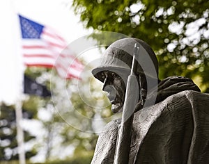 Soldier at Korean Memorial