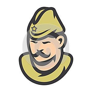 Soldier Military of Army Vector Cartoon illustration