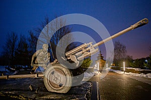 Soldier monument in Prokhorovka village Belgorod region Russ