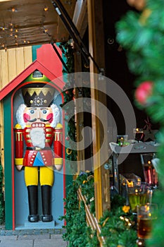 Soldier nutcracker statue