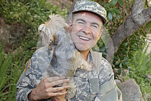 Soldier reunited with his dog