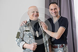 Soldier reunited with his parents