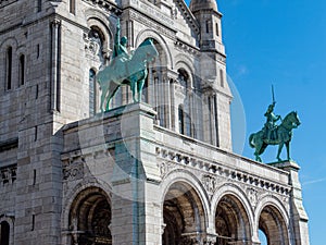 Soldier Statues at Sacre Cour Basilica in Paris