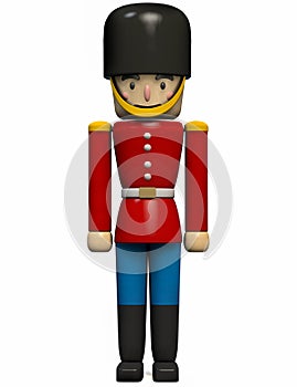 Soldier Toy in Red and Blue Uniform