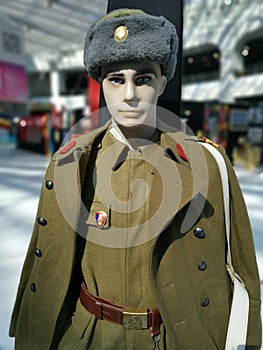 Soldier uniform from the communist period