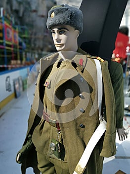 Soldier uniform from the communist period