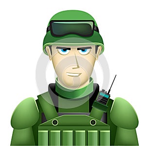 soldier userpic avatar icon illustration